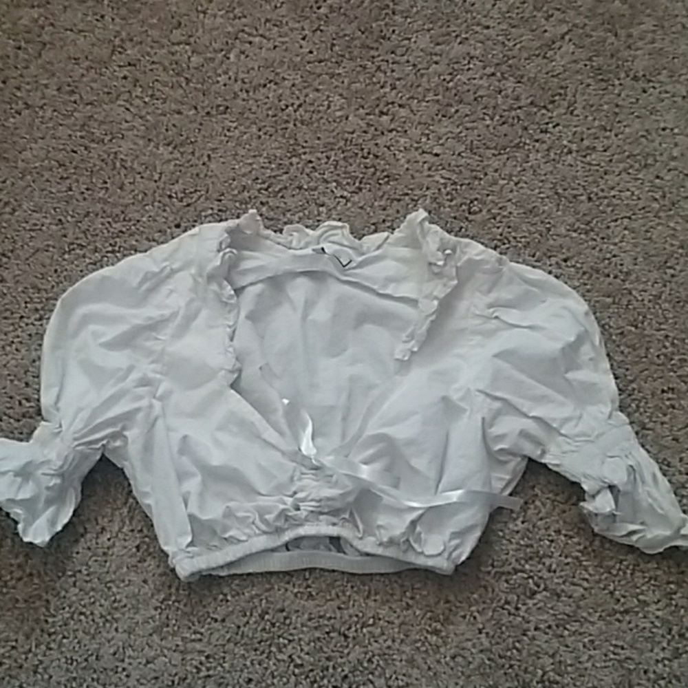 White Ren Faire Crop Top